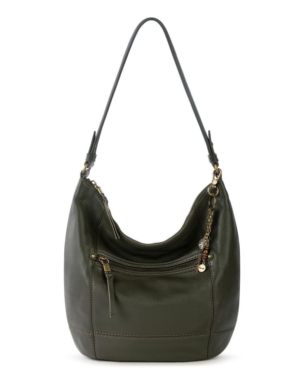 The Sak Sequoia Leather Hobo Bag In Moss At Nordstrom Rack in