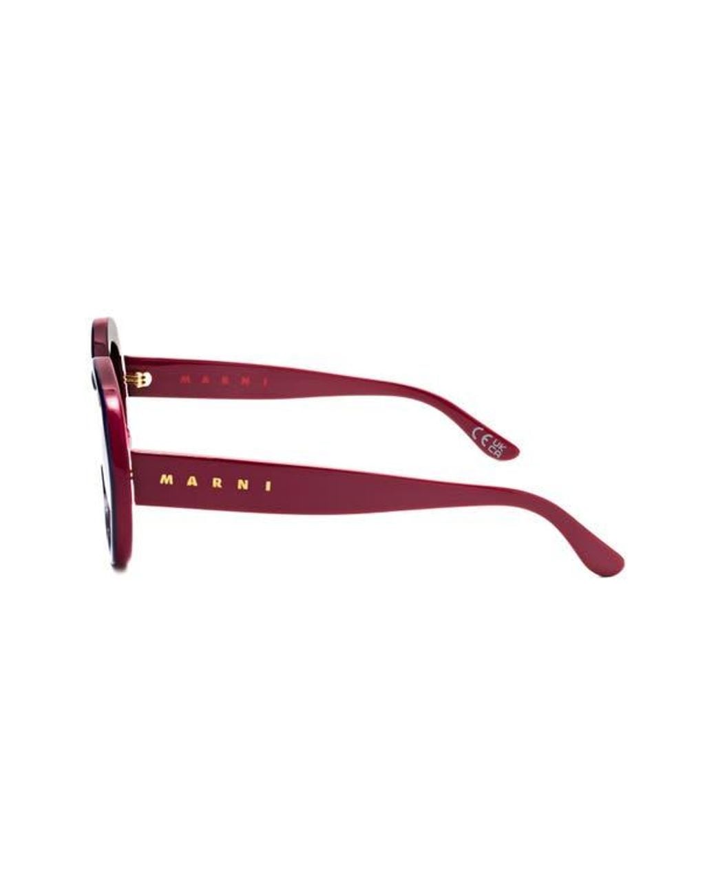 Marni Purple 54Mm Rectangular Sunglasses