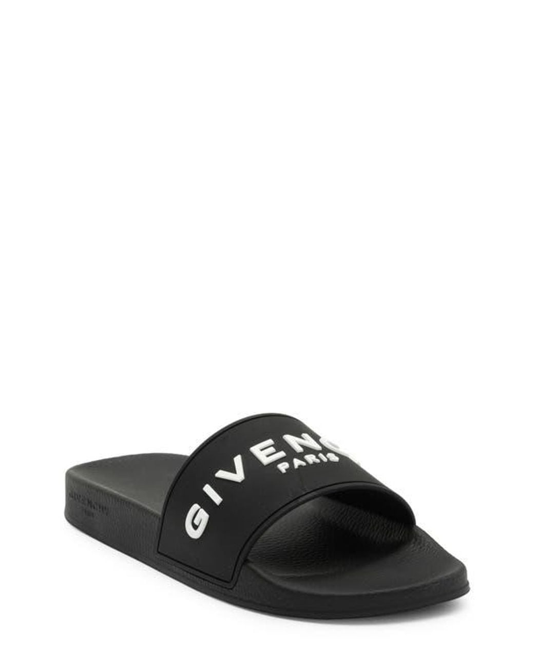 Givenchy Black Logo Slide Sandal for men