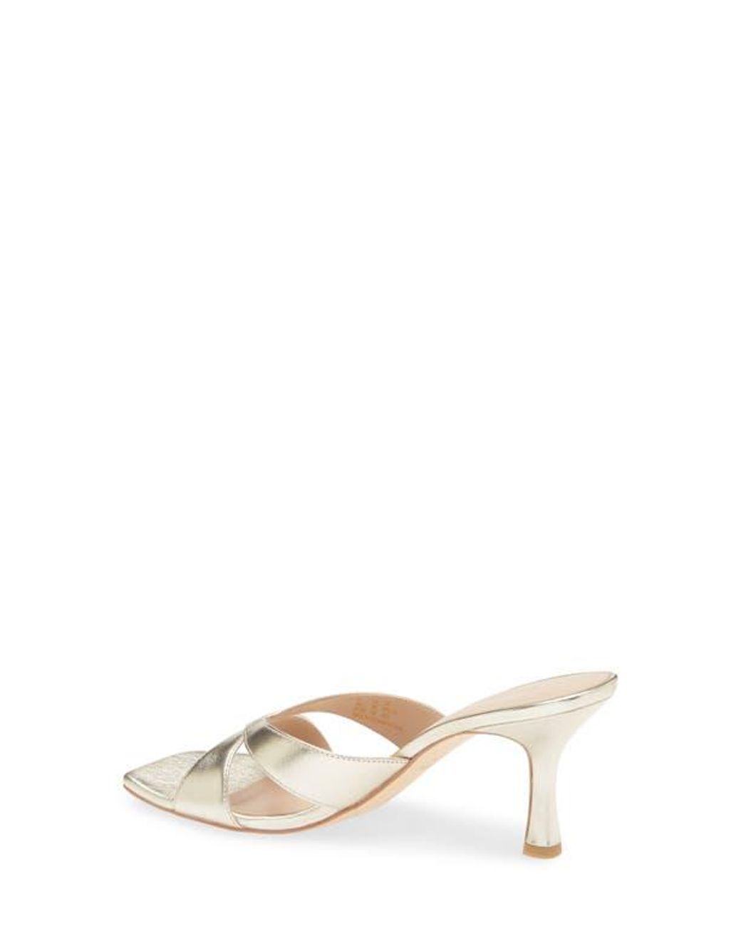 Stuart Weitzman White Miami Slide Sandal