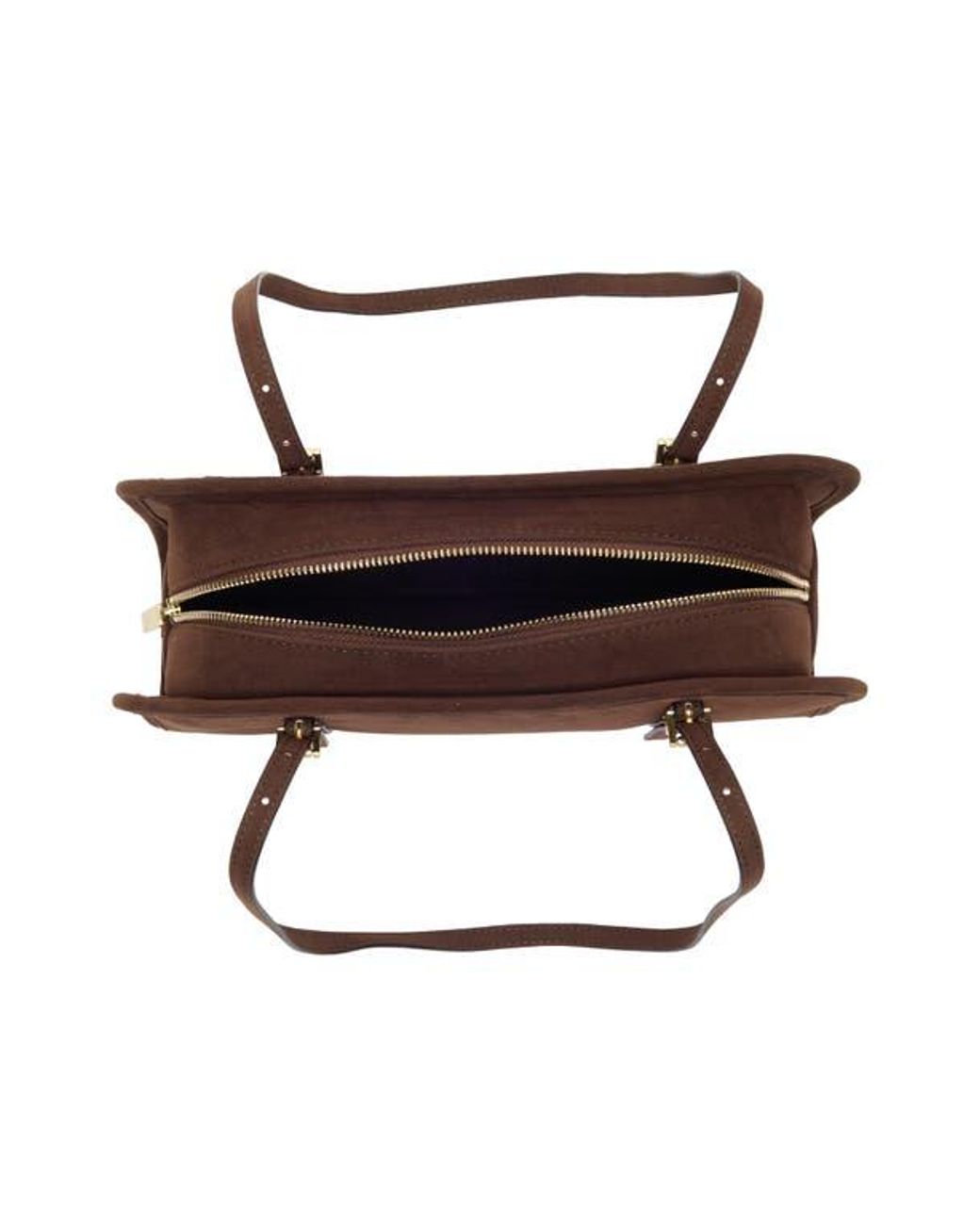 BCBGMAXAZRIA Suede East/West Shoulder Bag in Brown | Lyst