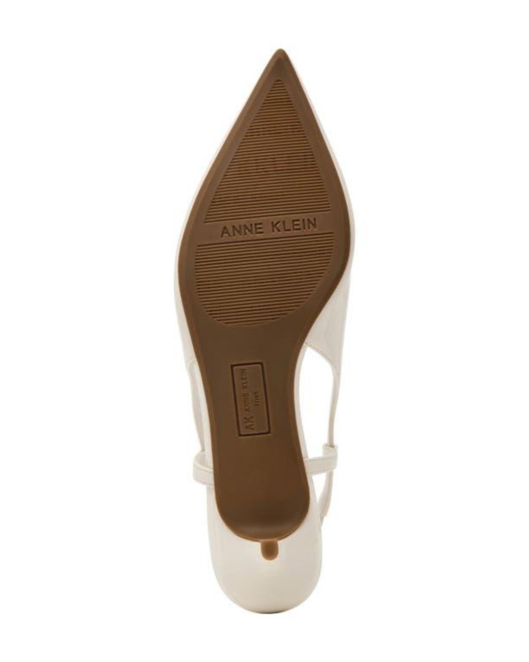Anne Klein White Shorty Slingback Pump