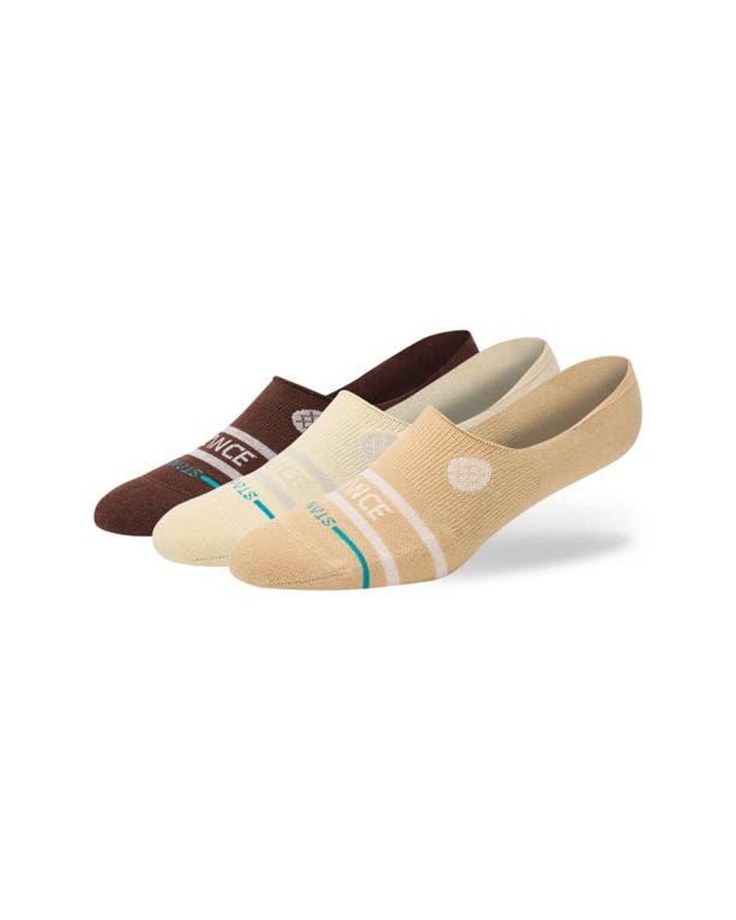Stance White 3-Pack Core No Show Socks