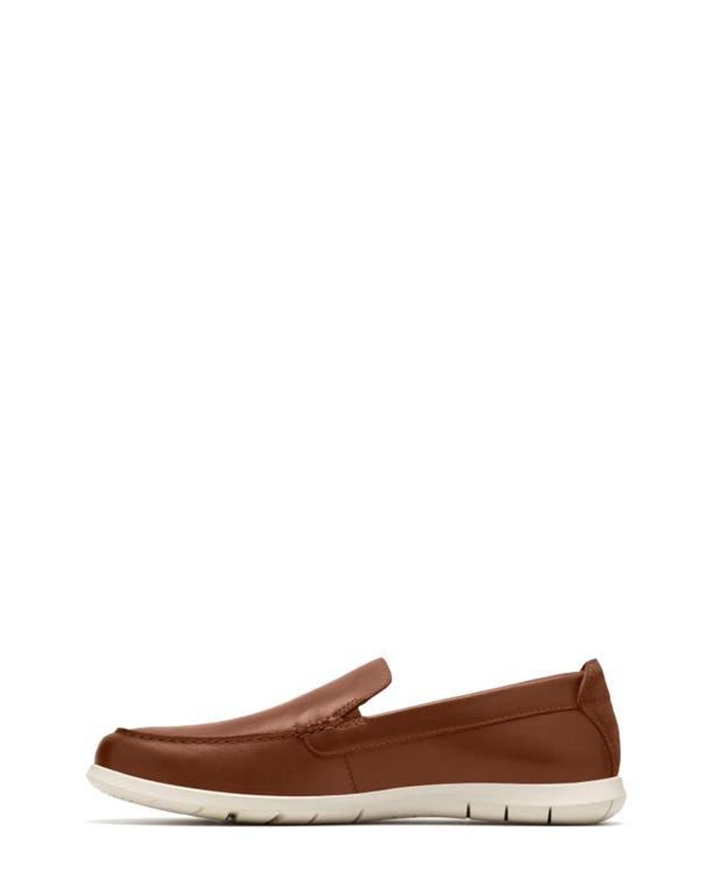 Clarks Brown Flexway Step Slip-On for men