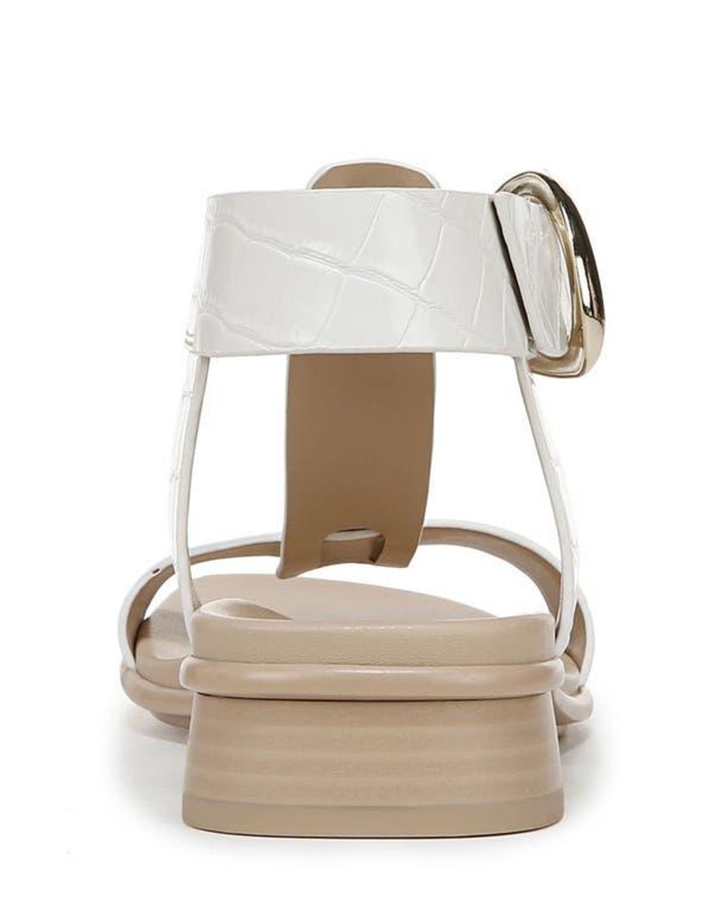 Naturalizer White Brandy T-Strap Sandal