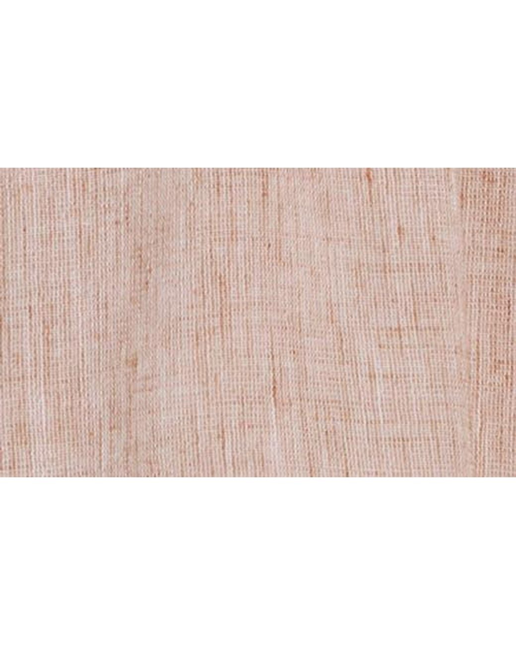Max Studio Pink Crinkle Pintuck Top