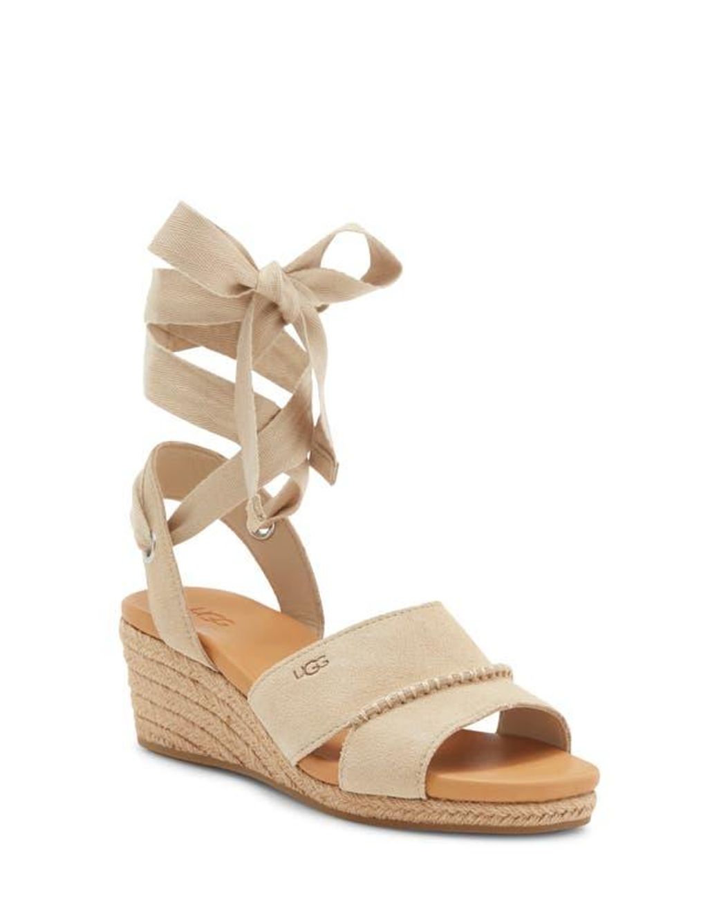 UGG スエード サンダル Taia Wedge Heel Sandal UGG Taia Espadrille Wedge Sandal - Free Shipping | DSW