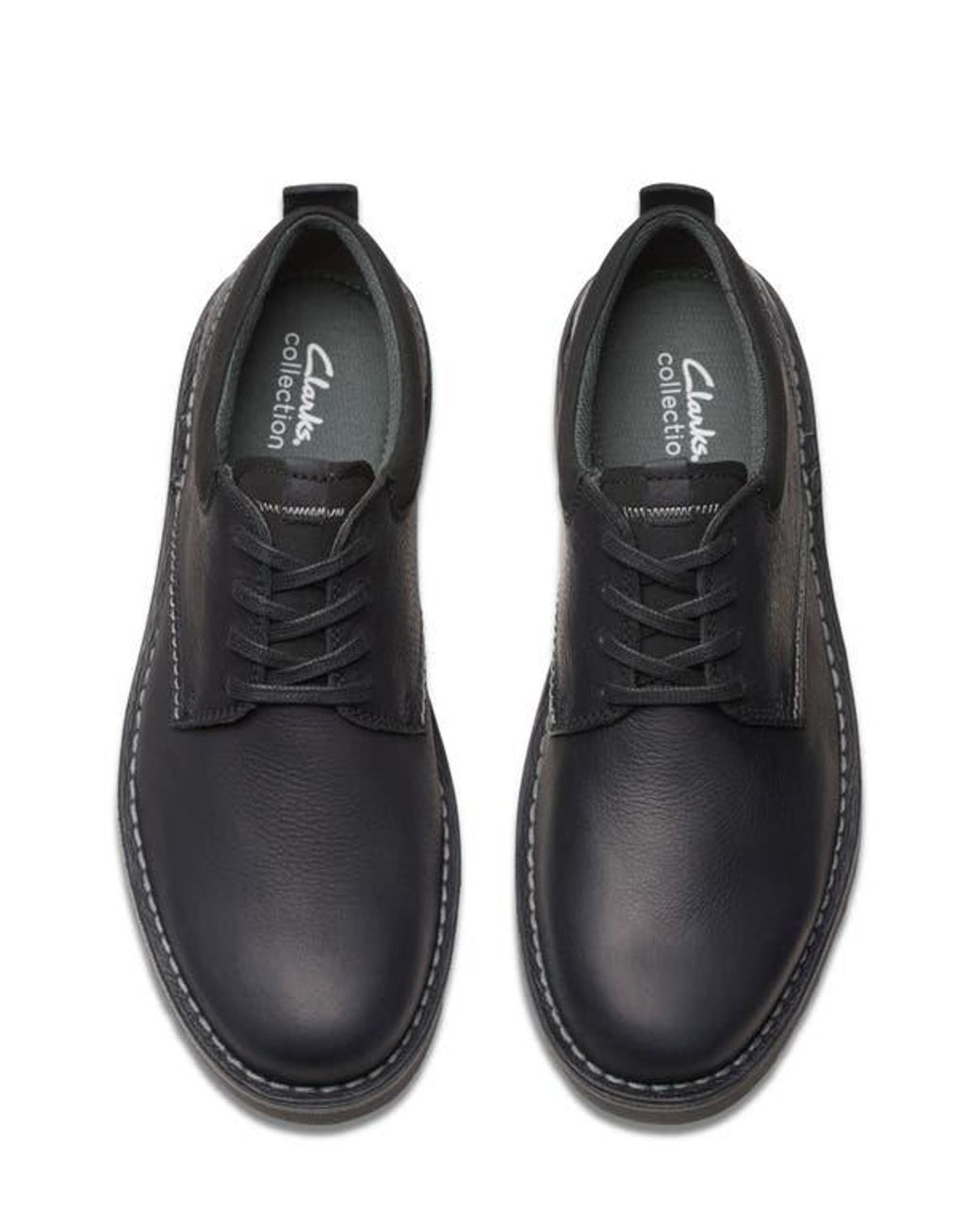 Clarks Black Eastridge Plain Toe Derby for men