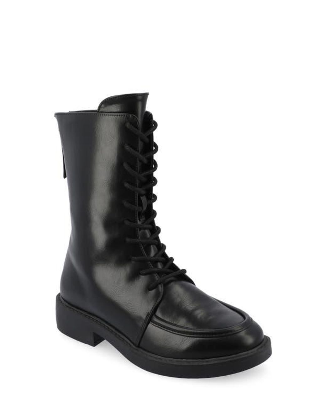 Journee Collection Black Nikks Combat Boot