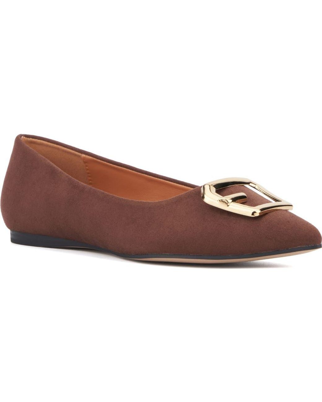 TORGEIS Brown Hartwell Pointed Toe Flat