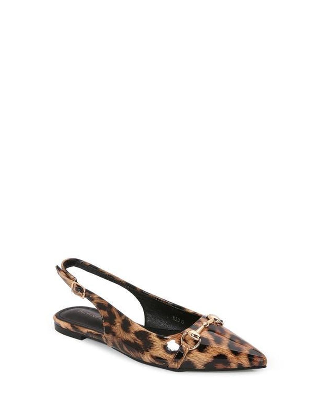BERNESS Brown Bit Slingback Flat