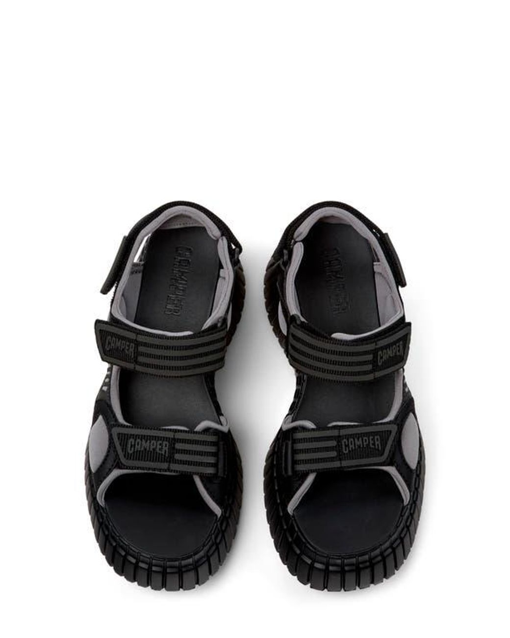Camper Black Pix Bcn Platform Sandal