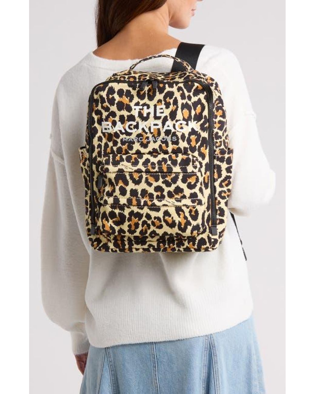 Marc jacobs leopard backpack sale