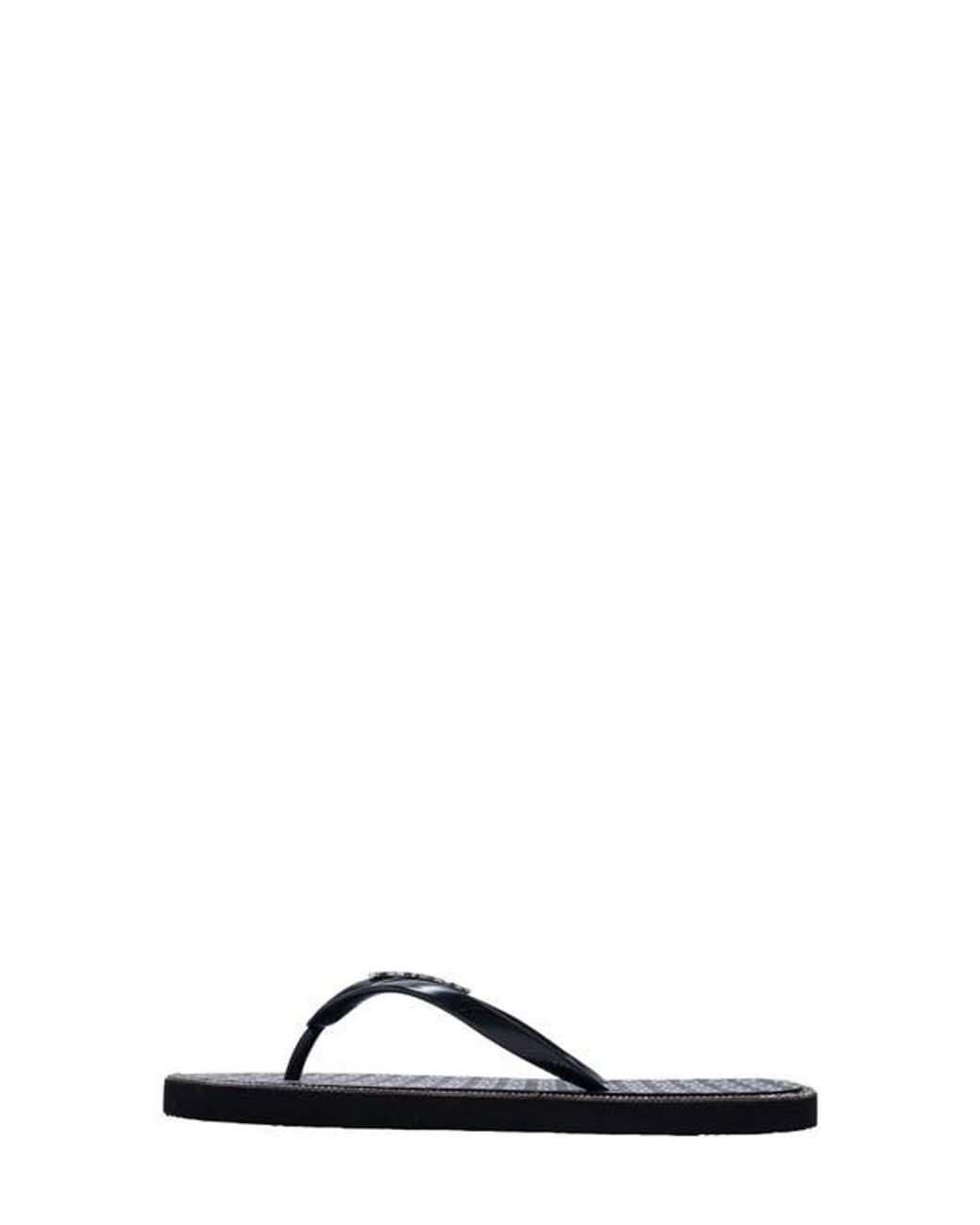 Bebe Gray Logo Print Flip Flop