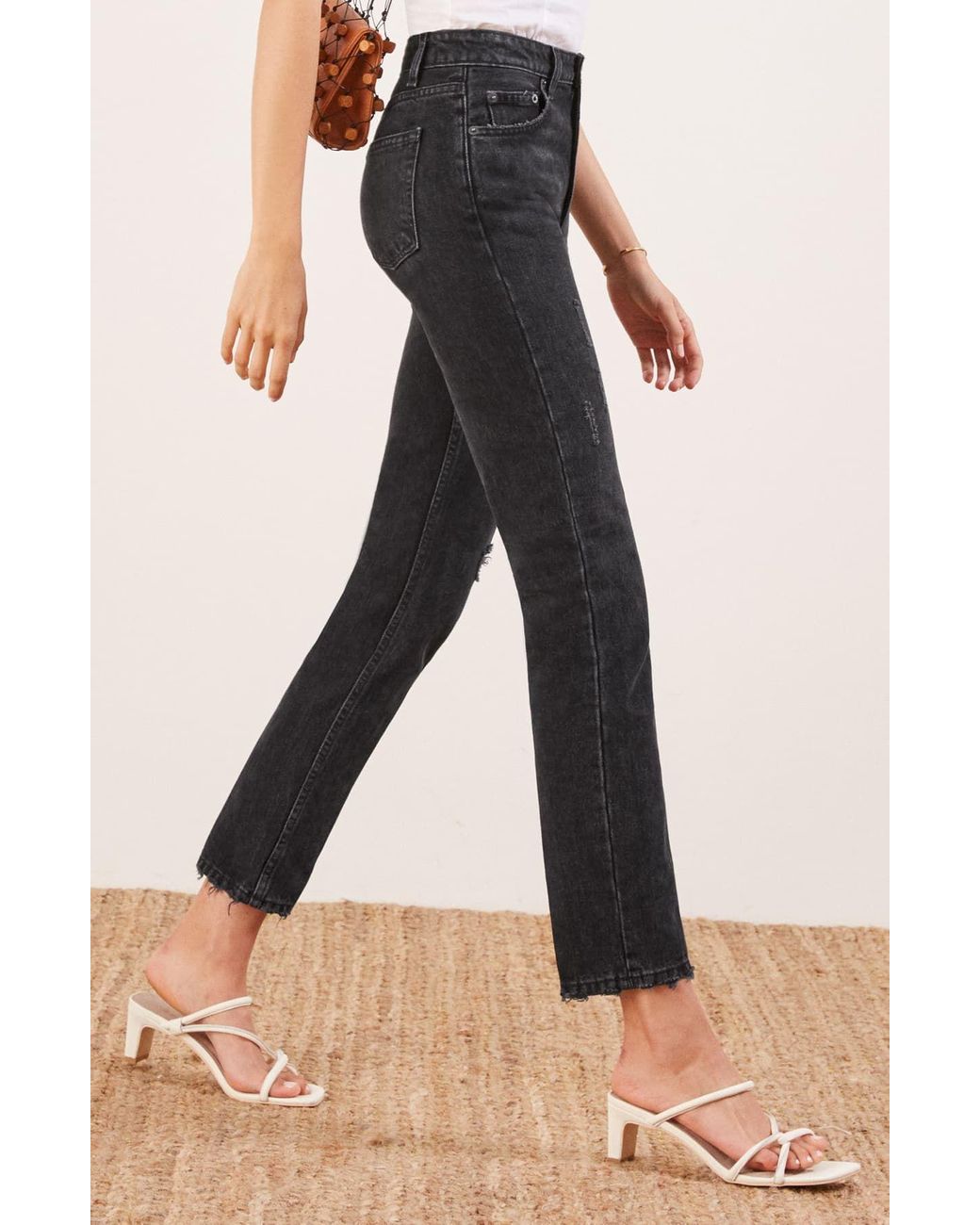 Julia crop high cigarette cheap jean
