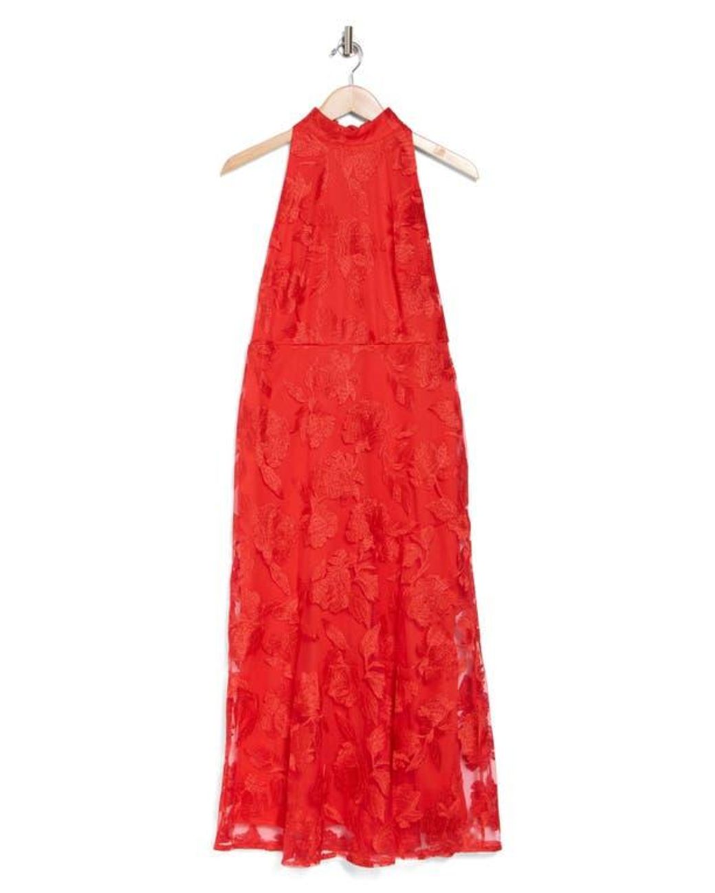 Sam Edelman Leafy Embroidered Sheath Maxi Dress | Lyst