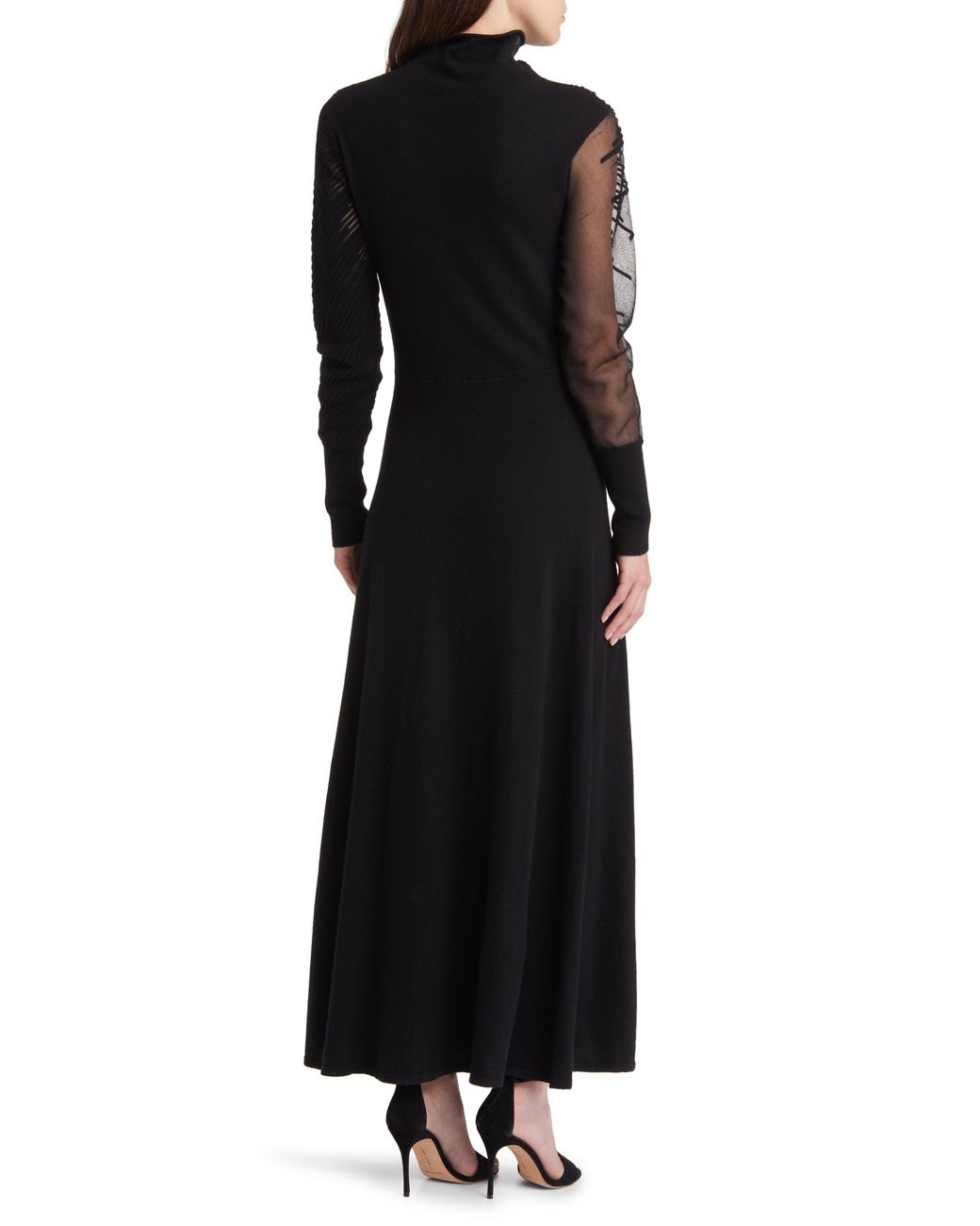 INC NEW Women's Black Printed Faux Leather Trim Sweater Dress XXL