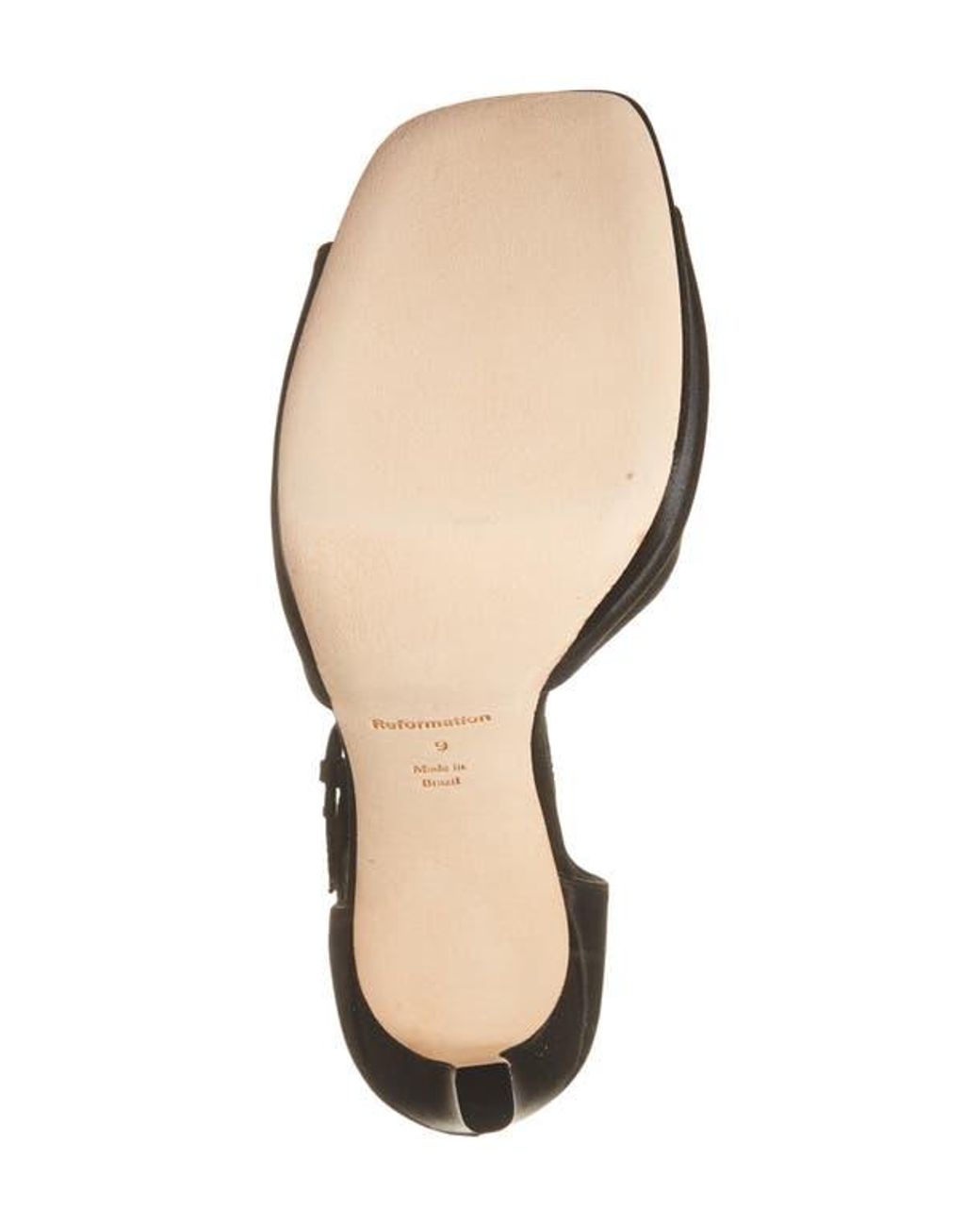 Reformation Black Gloria Platform Sandal
