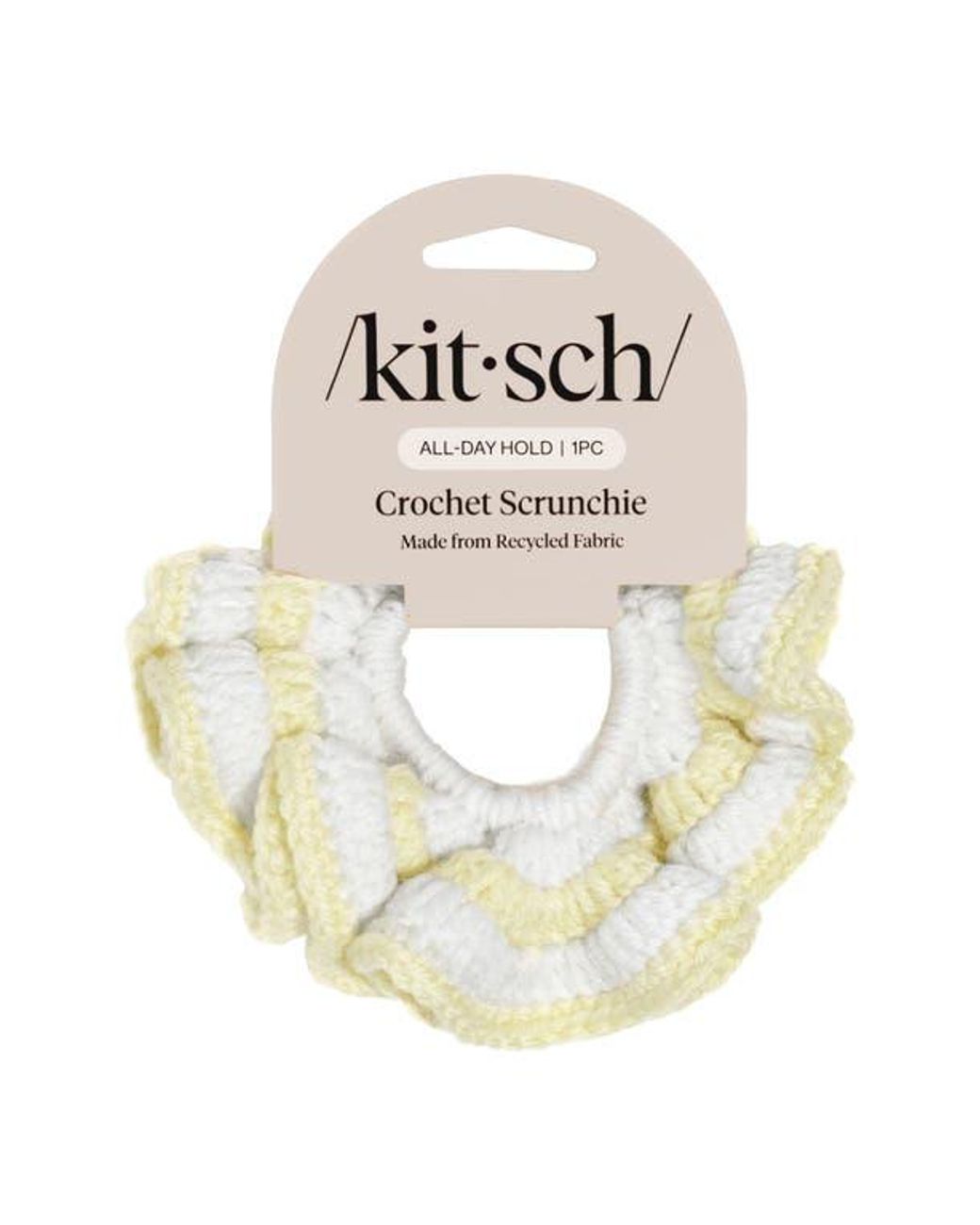 Kitsch Metallic Crochet Scrunchie