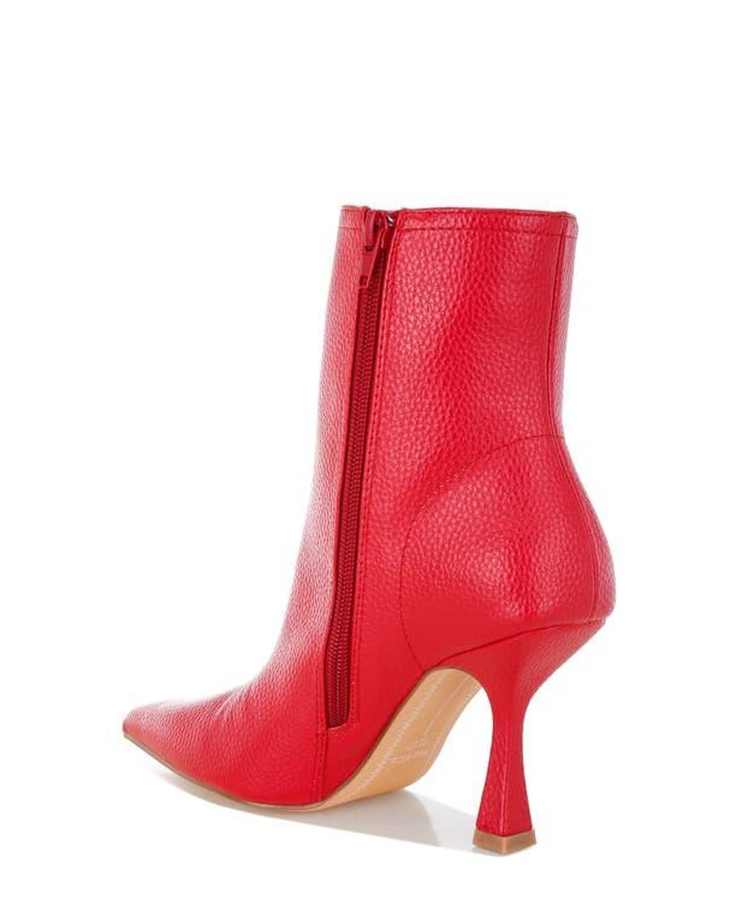 Rag & Co Red Farnak Pointed Toe Bootie