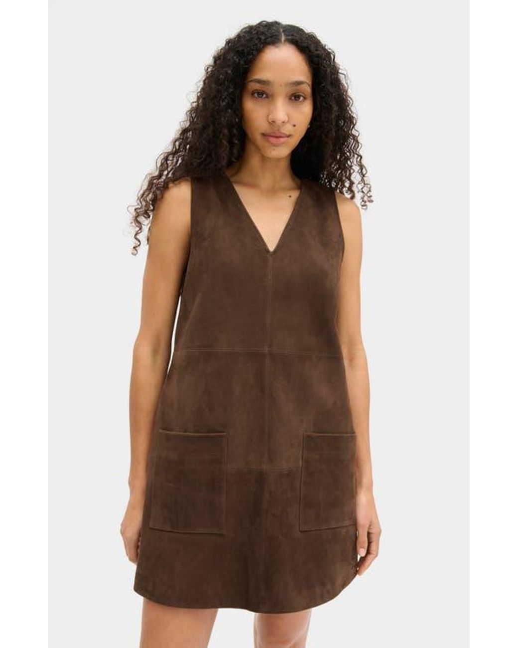 ALIGNE Brown Piper Sleeveless Shift Dress