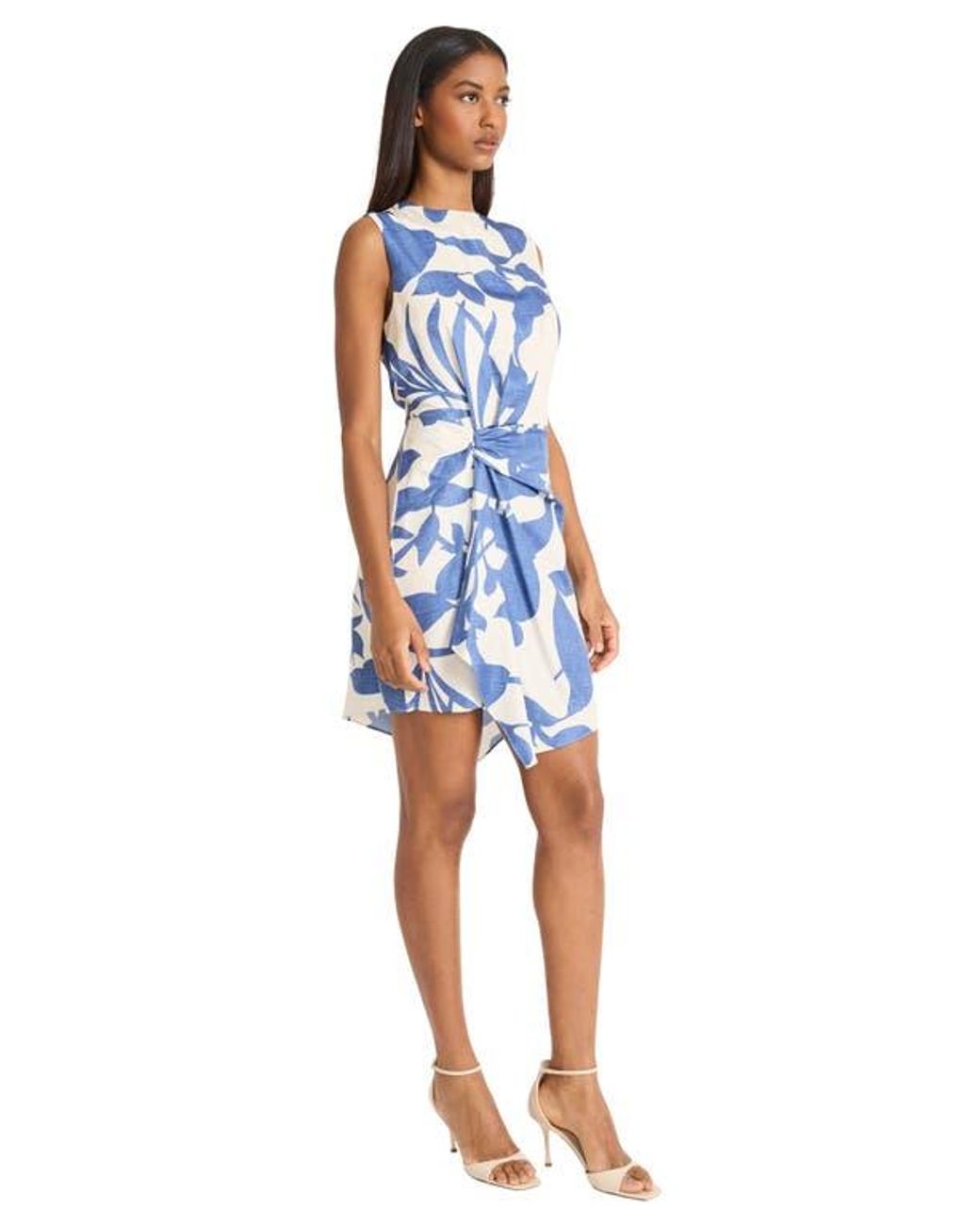 donna morgan asymmetrical dress FOR MAGGY Sleeveless Draped Front Asymmetric Hem in Blue this versatile grey mini Straight Wedding Dresses Marilyn Monroe's 'Happy Birthday' Colour:BROWN