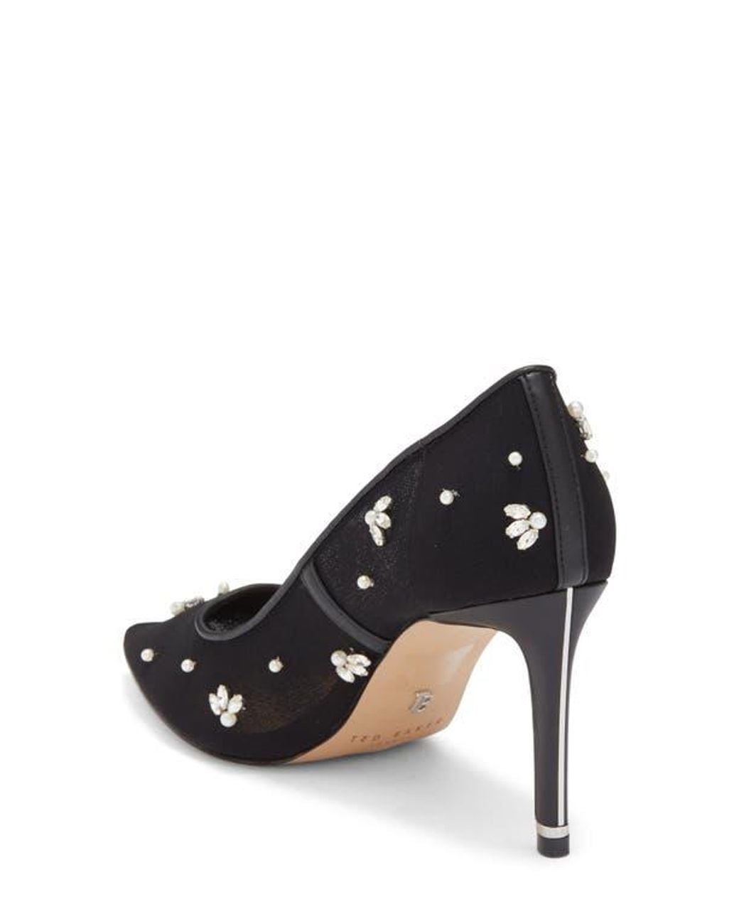 Ted Baker Black Embellished Pump