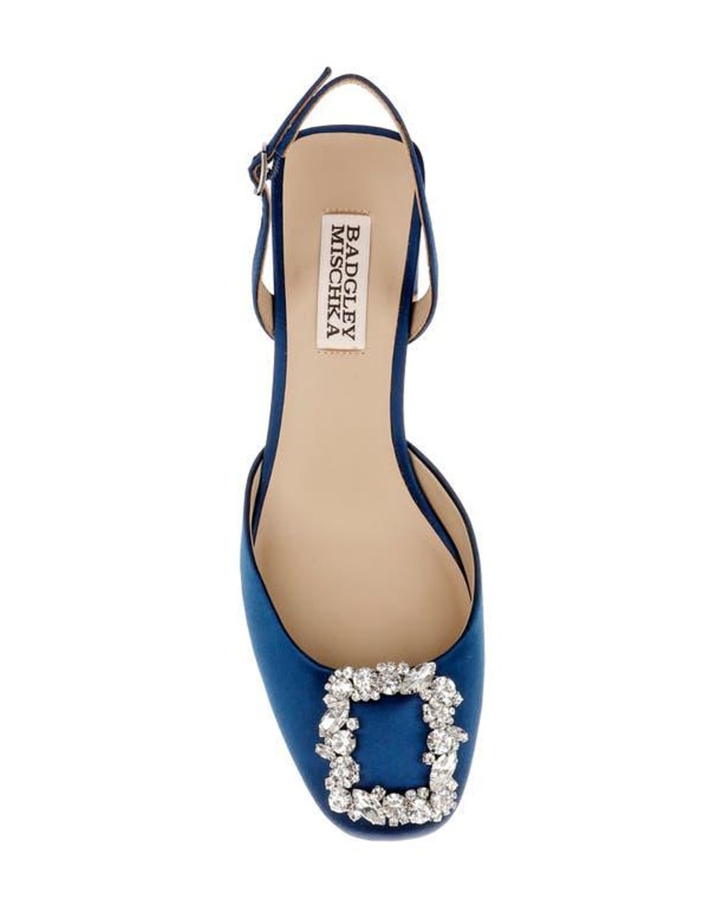 Badgley Mischka Blue Vivia Slingback Pump