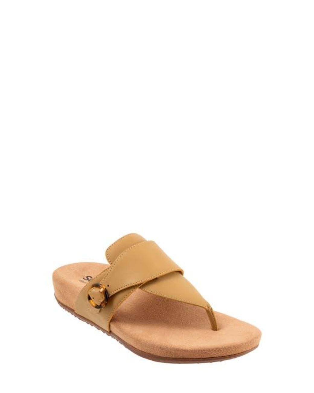 Softwalk® Brown Belize T-Strap Sandal