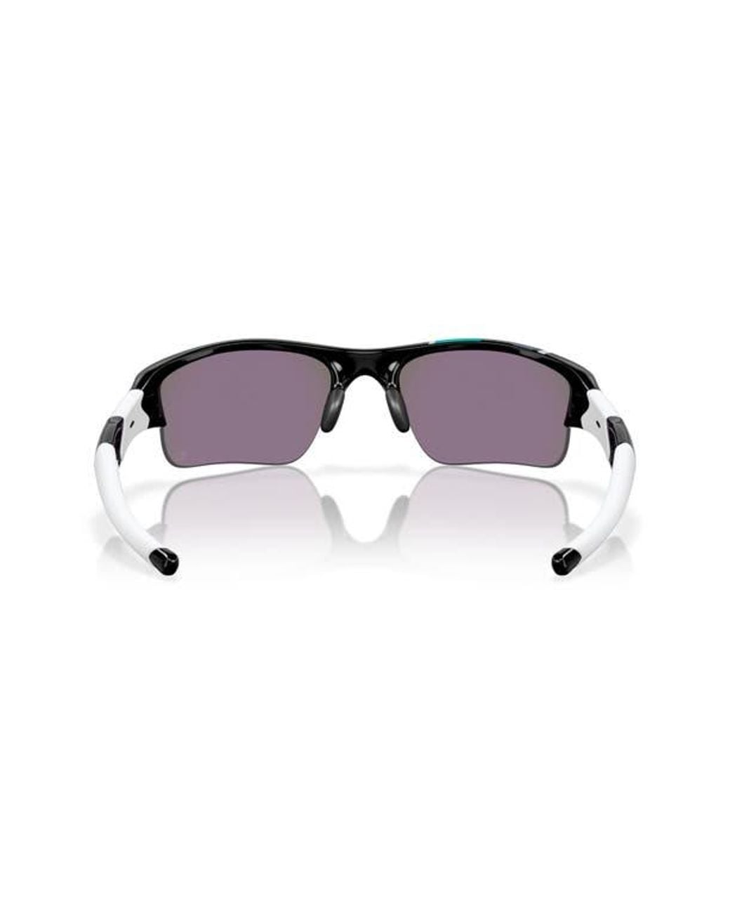 Oakley Blue 63Mm Wrap Half Frame Sunglasses for men