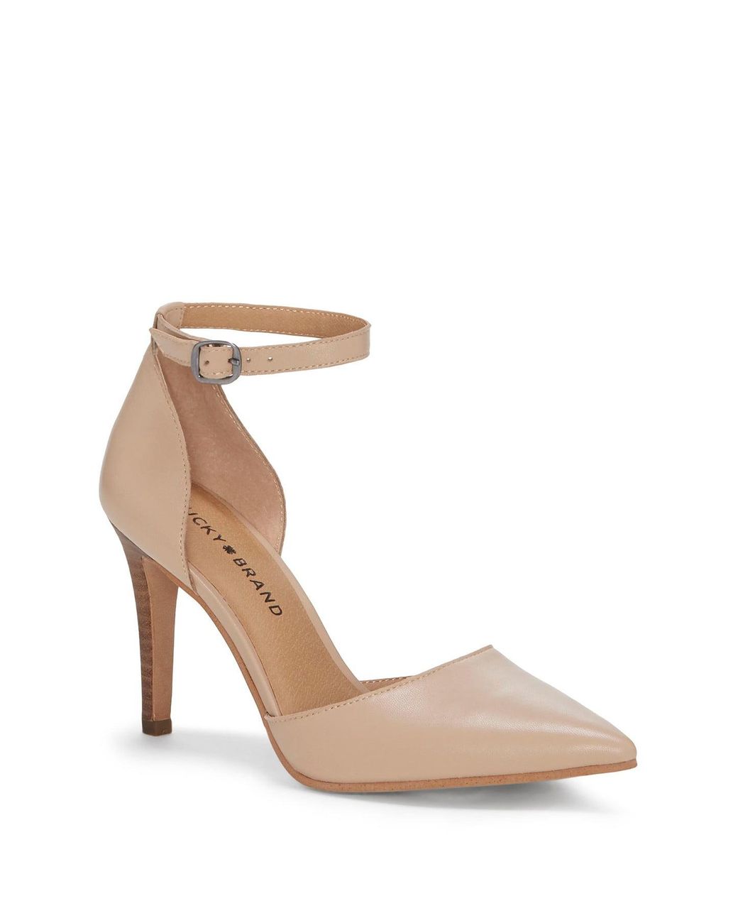 Lucky Brand Tukko D orsay Ankle Strap Pump in Natural Lyst