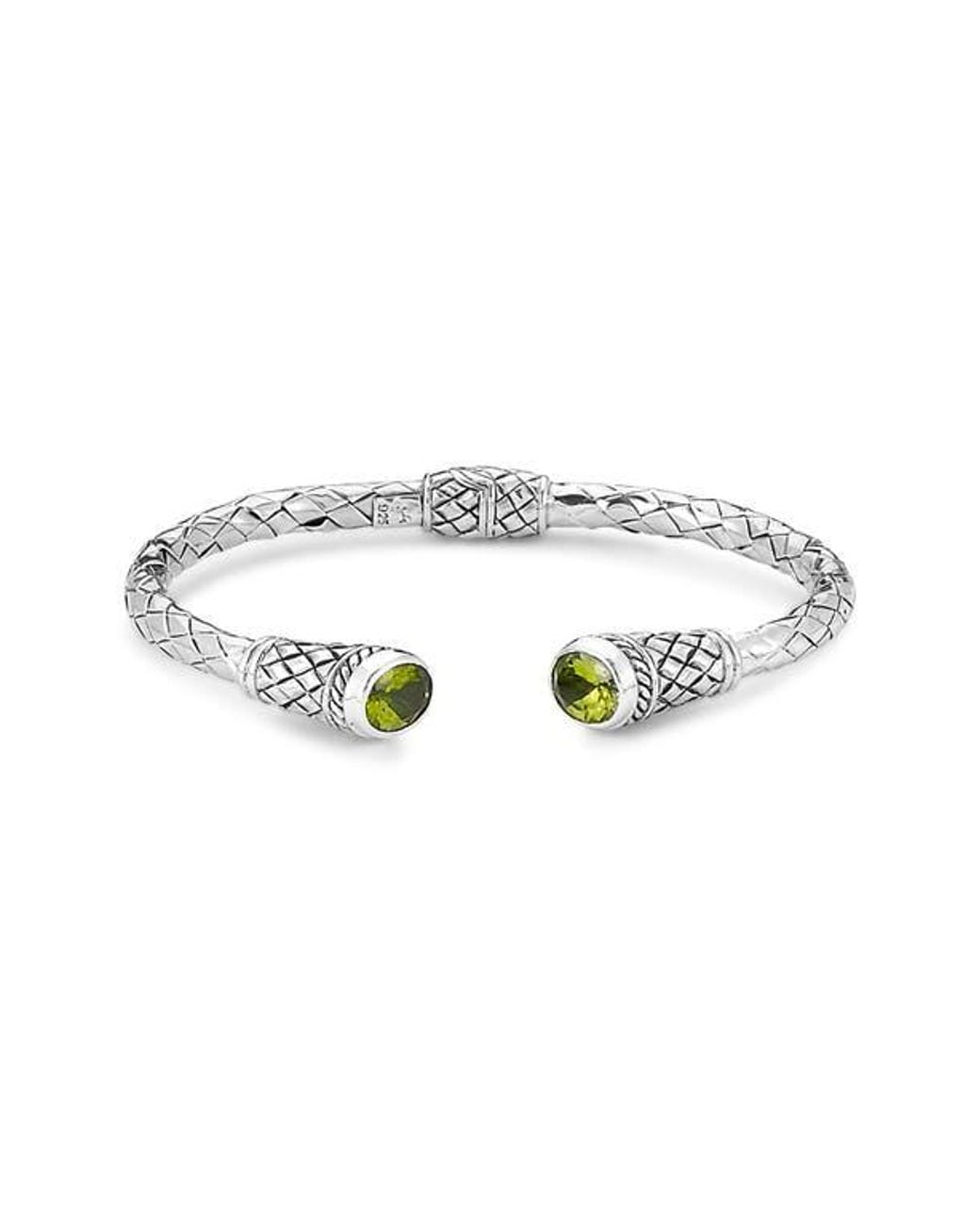 Samuel B. Green Oval Bangle Bracelet