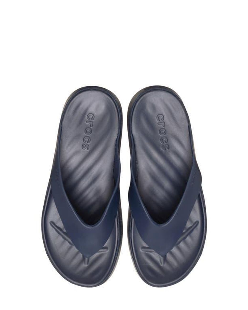 CROCSTM Blue Getaway Platform Flip Toe Post Sandals