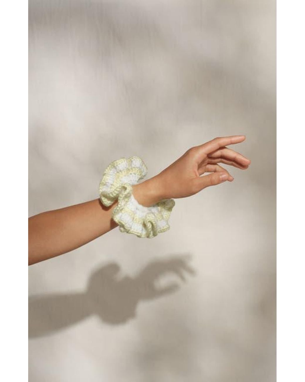 Kitsch Metallic Crochet Scrunchie