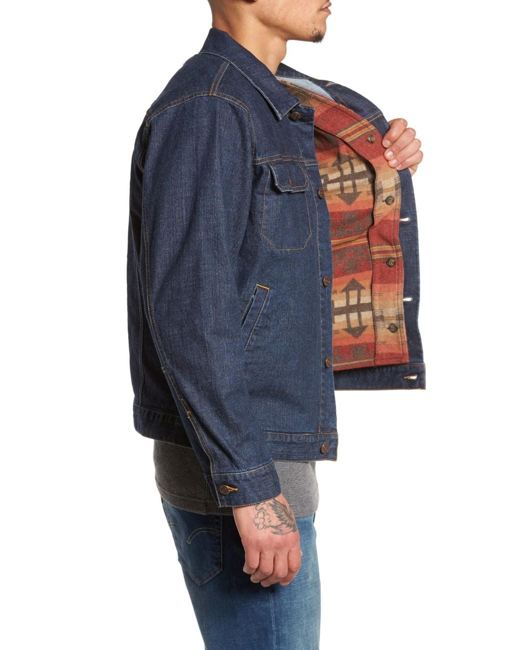 Pendleton Denim Jacket With Removable 