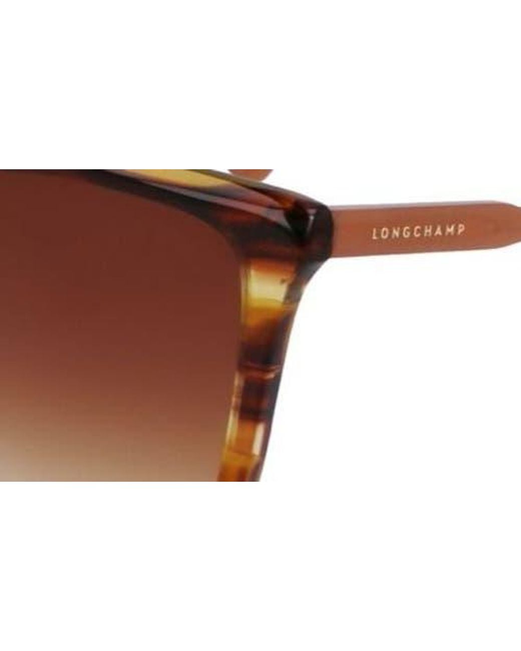 Longchamp Brown Le Pliage 56Mm Gradient Rectangular Sunglasses