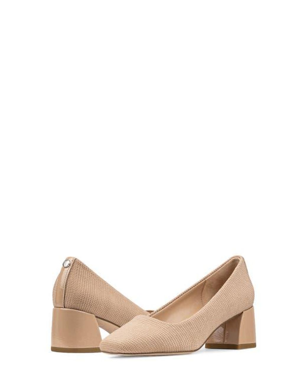 Donald J Pliner Natural Square Toe Pump