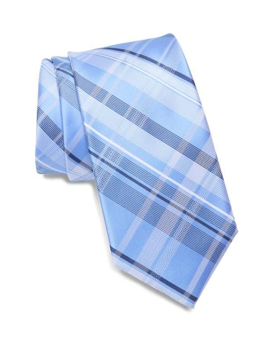 Calvin Klein Blue Simon Plaid Tie for men