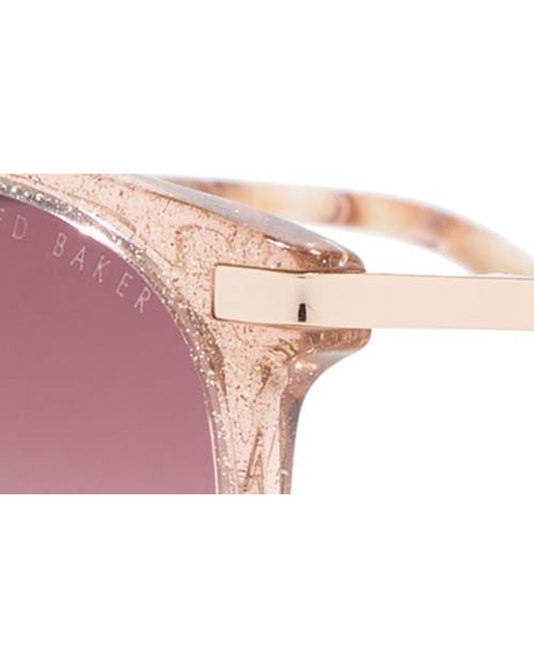Ted Baker Pink 53Mm Round Sunglasses