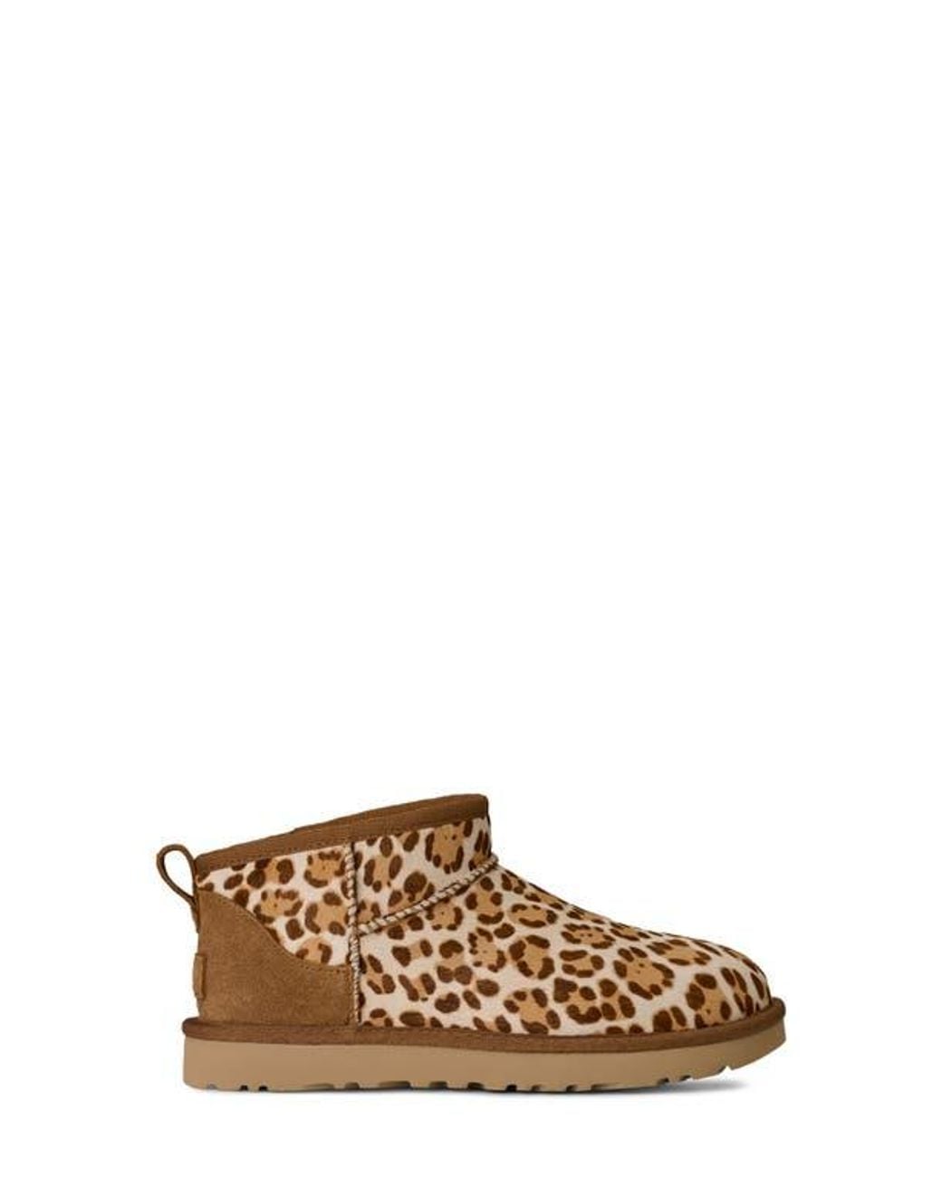 Ugg Brown Classic Ultra Mini Plains Genuine Calf Hair Boot