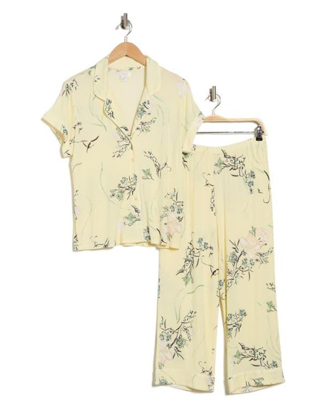 Nordstrom Rack Yellow Tranquility Cropped Pajamas