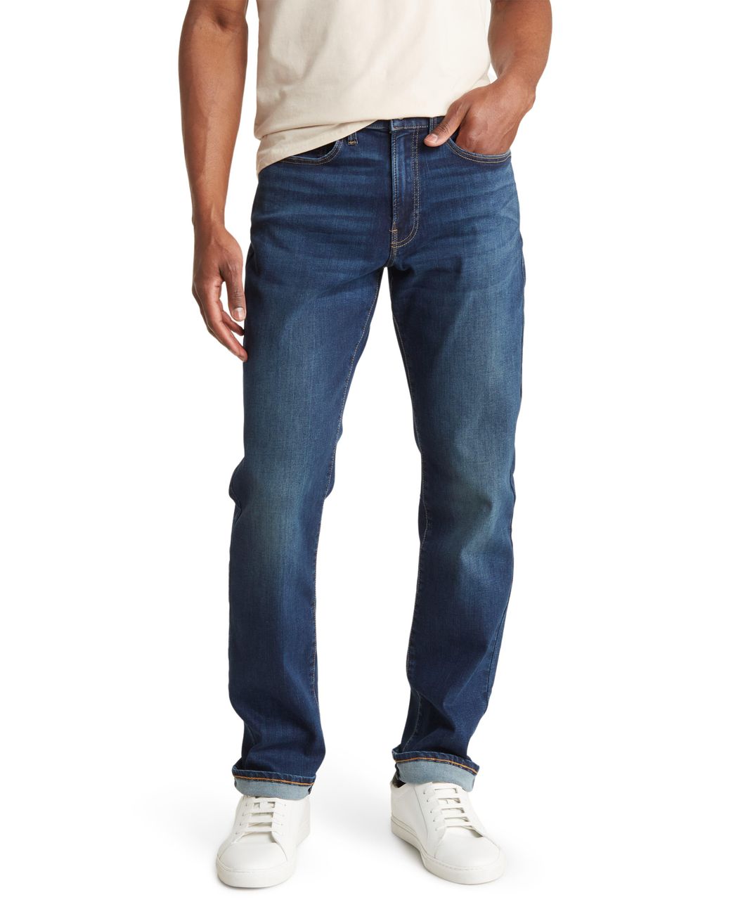 Lucky Brand 121 Heritage Slim Straight Jeans in Blue for Men | Lyst
