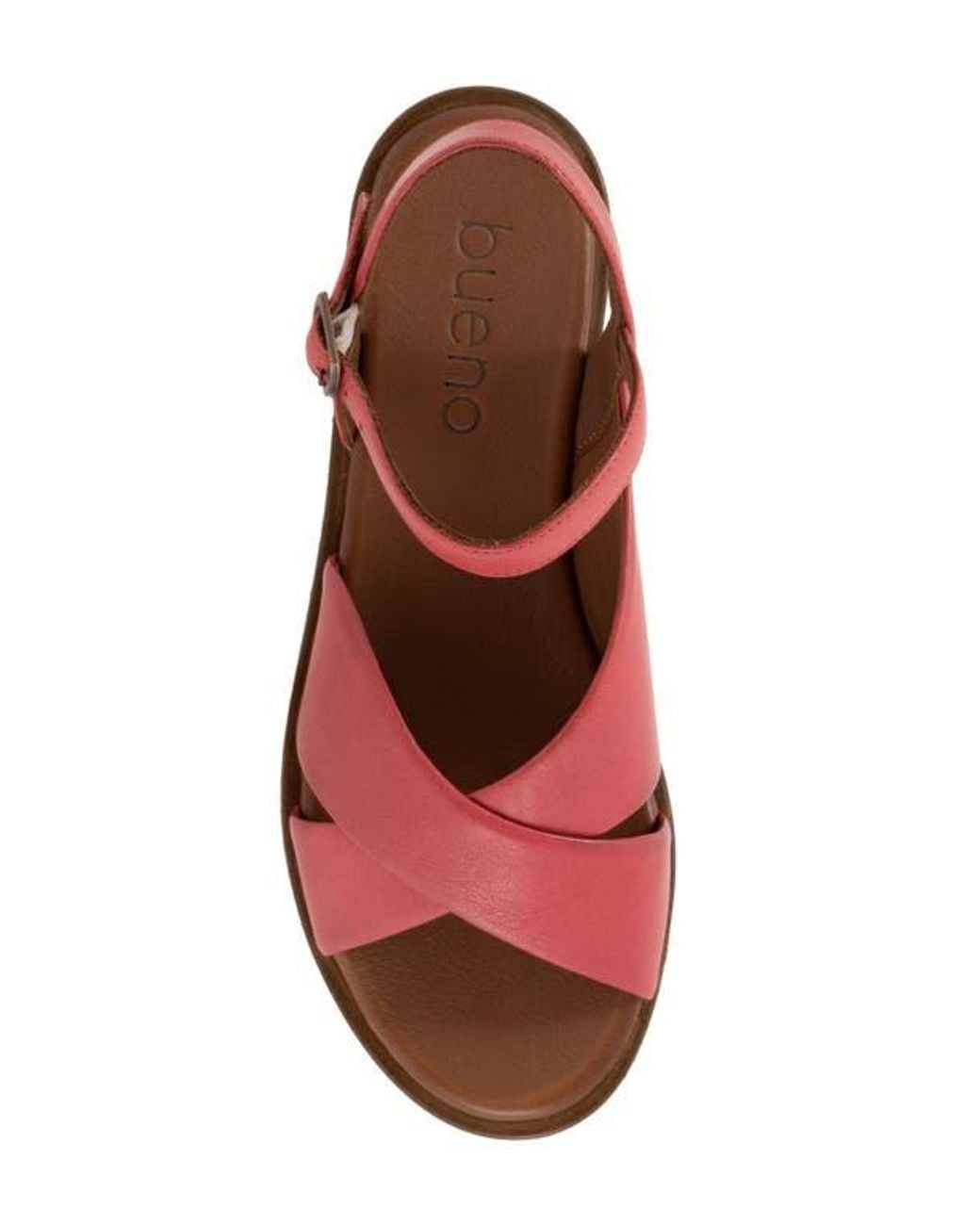 BUENO Red Harmony Ankle Strap Sandal