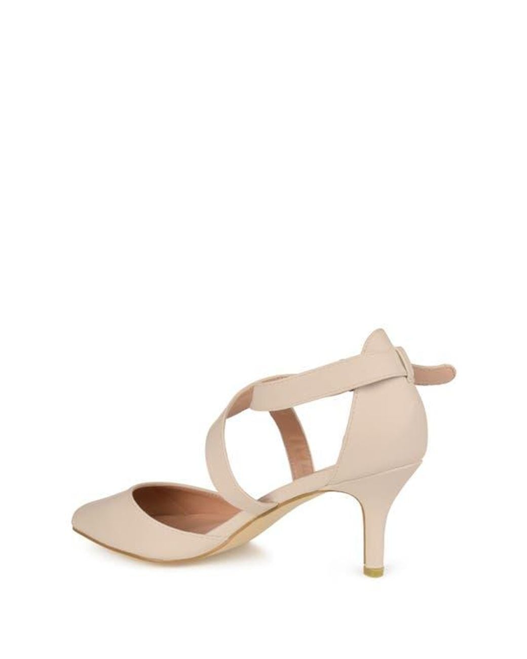 Journee Collection Pink Riva Crossover Pump