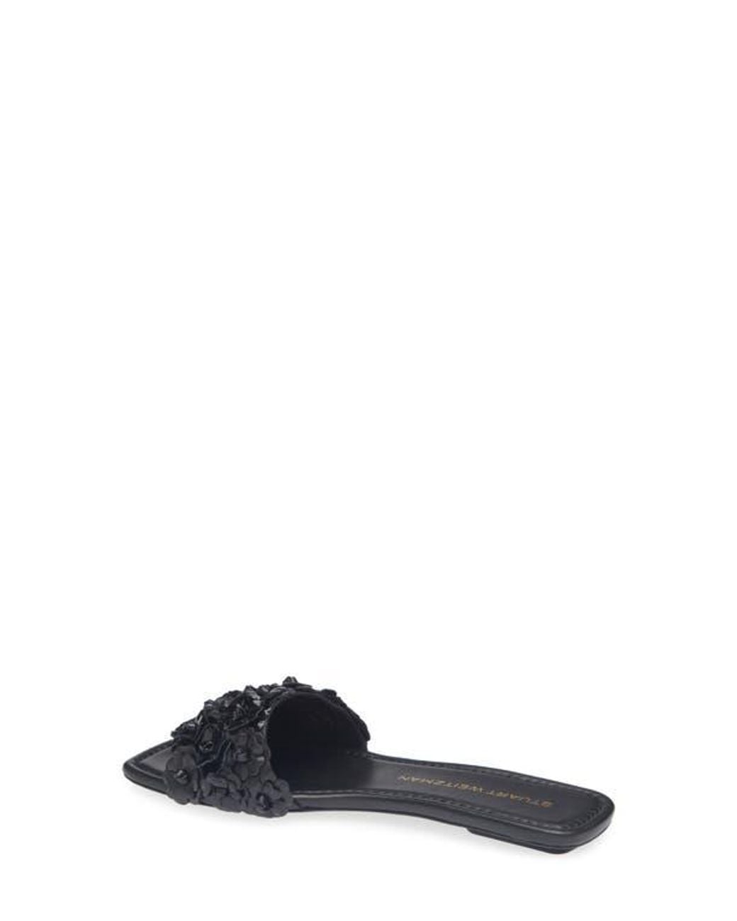 Stuart Weitzman Blue Meadow Slide Sandal