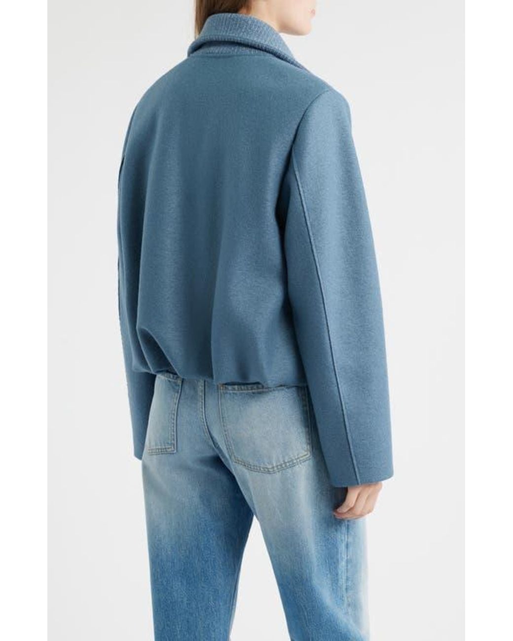 Boss Blue Cundalini Wool Bomber Jacket