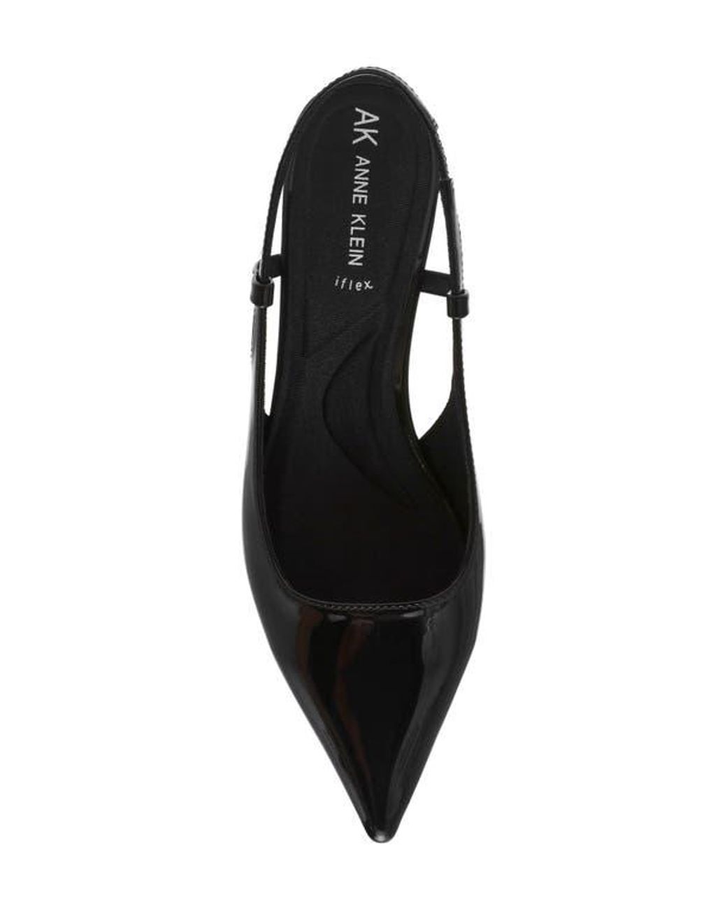Anne Klein Black Shorty Slingback Pump