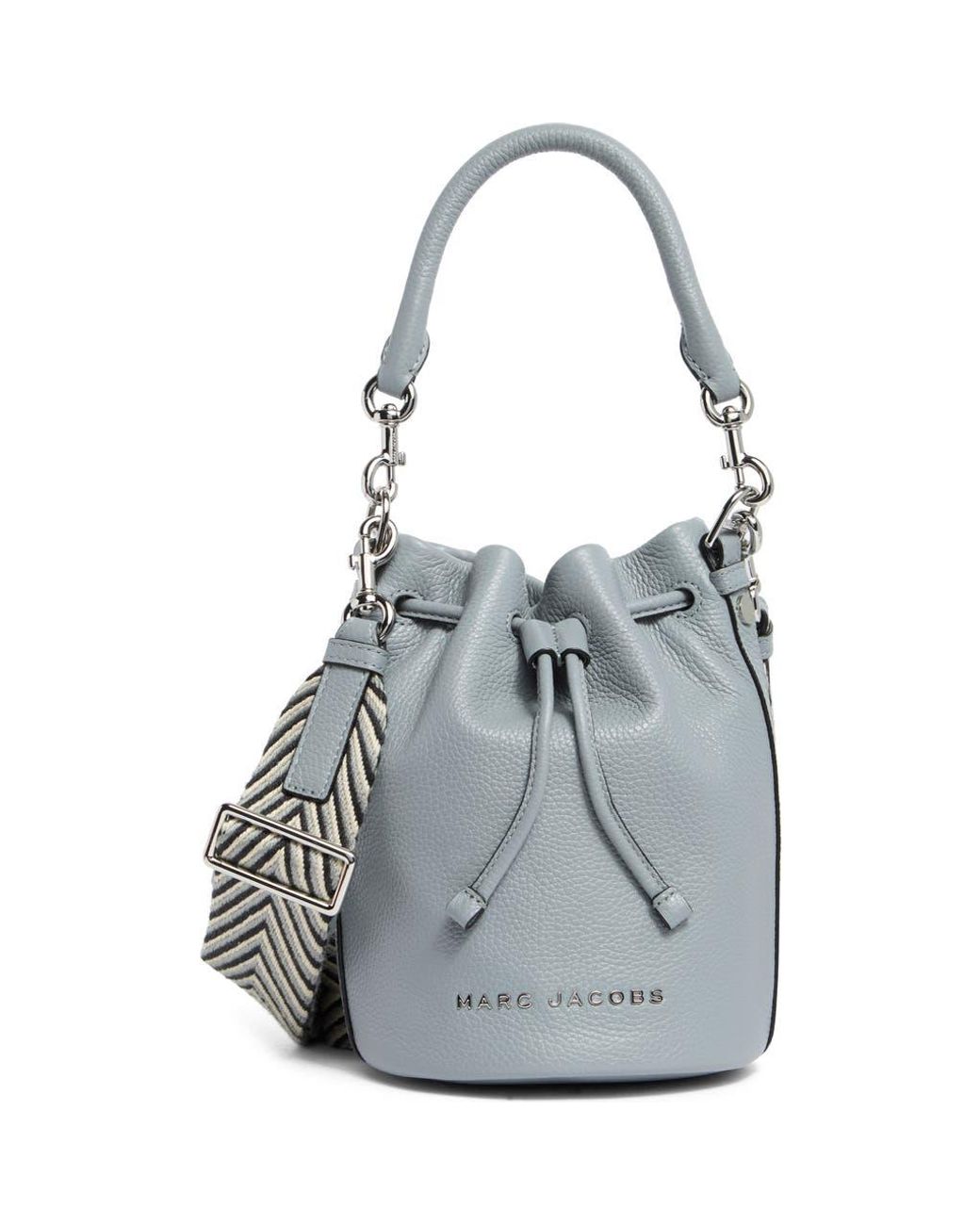 Marc Jacobs Leather Bucket Bag in Gray | Lyst