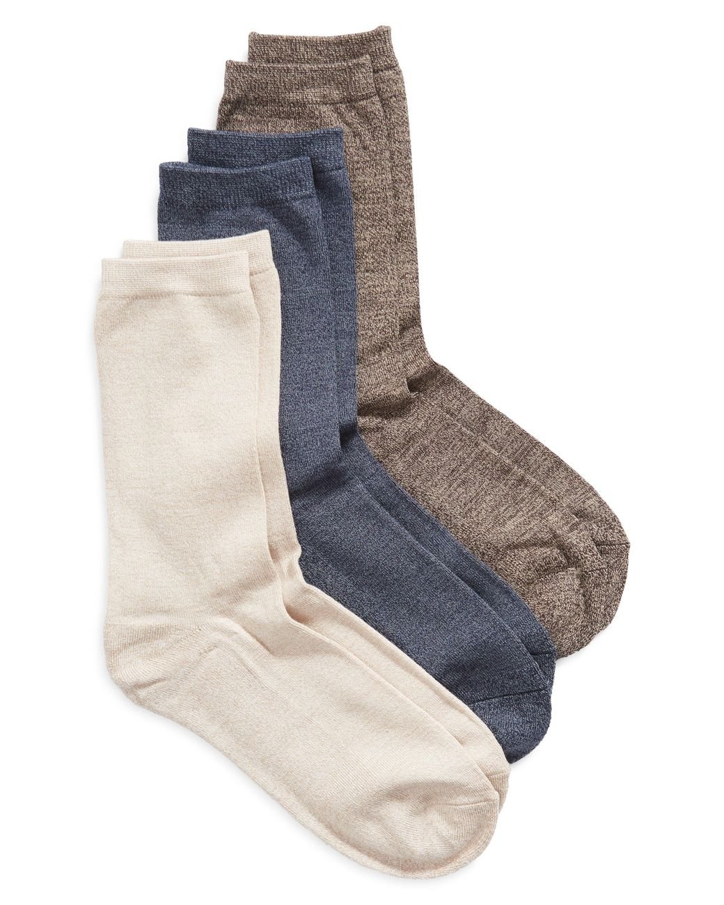 Nordstrom Pillow Sole Crew Socks in Blue Lyst