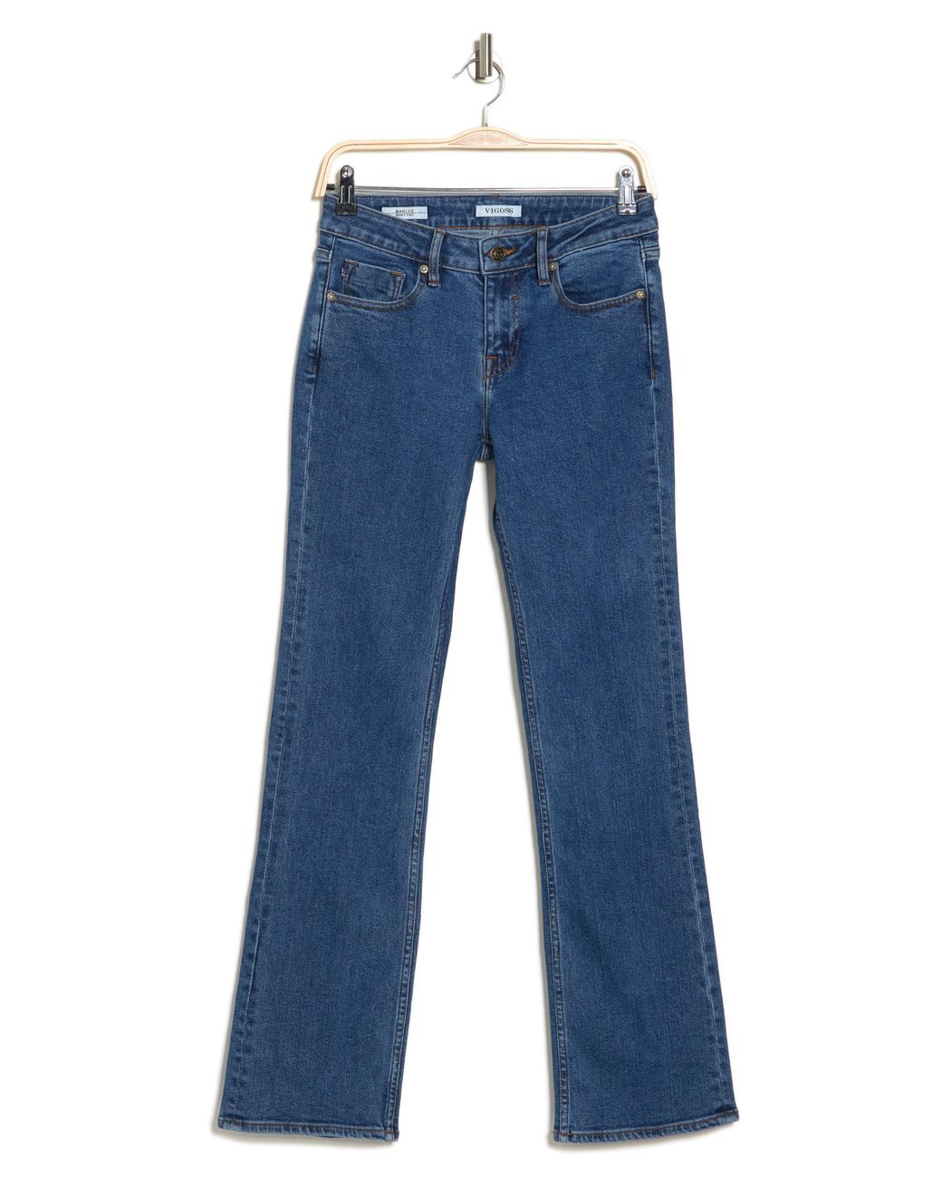 Vigoss Mid Rise Bootcut Jeans in Blue Lyst